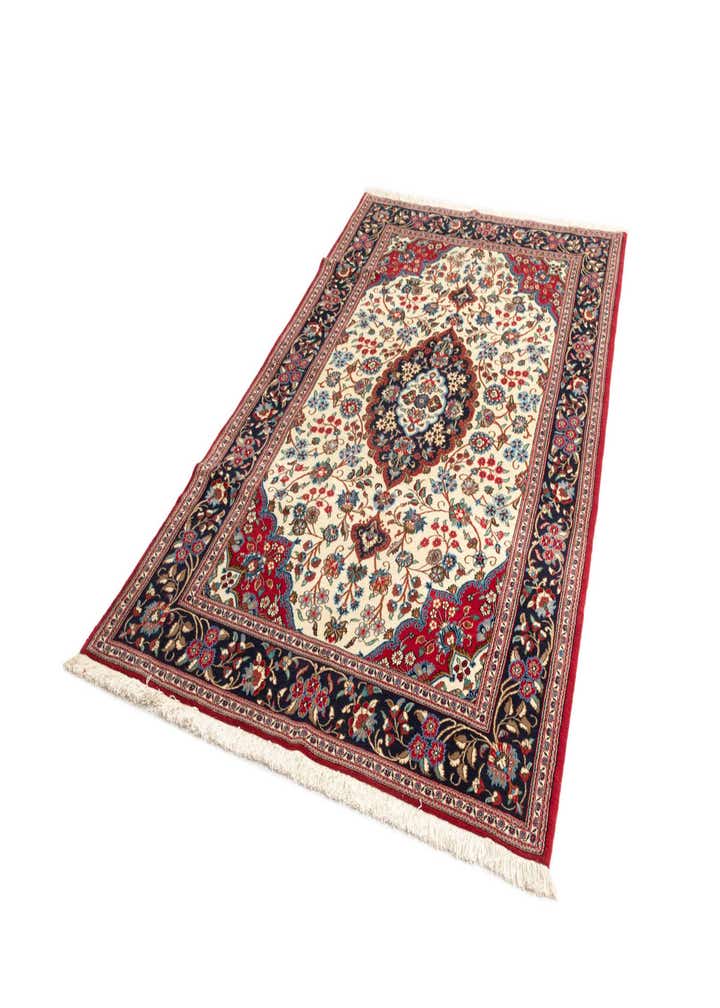 5' x 8' 3 Hand Knotted Qom Persian Rug
