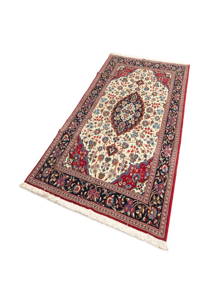 Detail image of 5' x 8' 3 Hand Knotted Qom Persian Rug