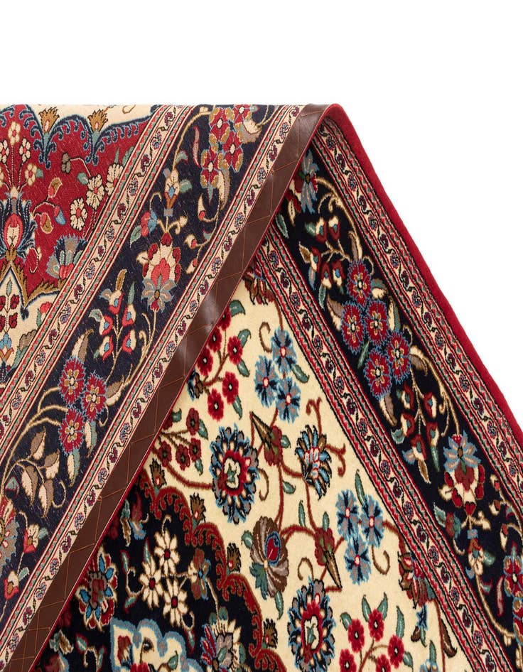 Detail image of 5' x 8' 3  Hand Knotted Qom Persian Rug