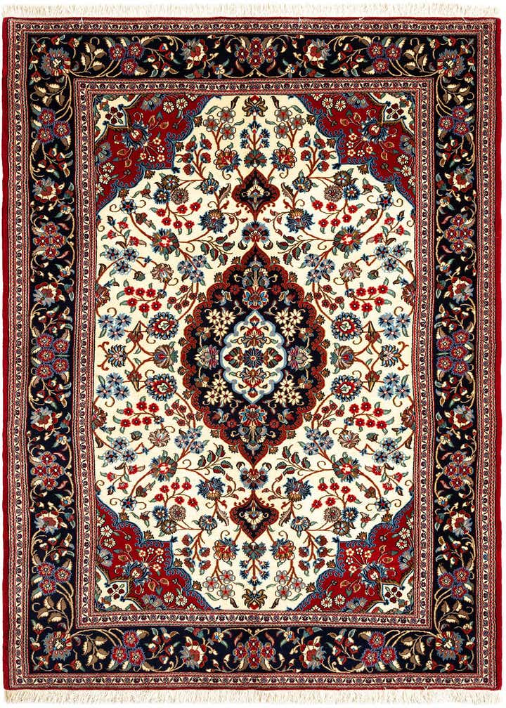 5' x 8' 3 Hand Knotted Qom Persian Rug