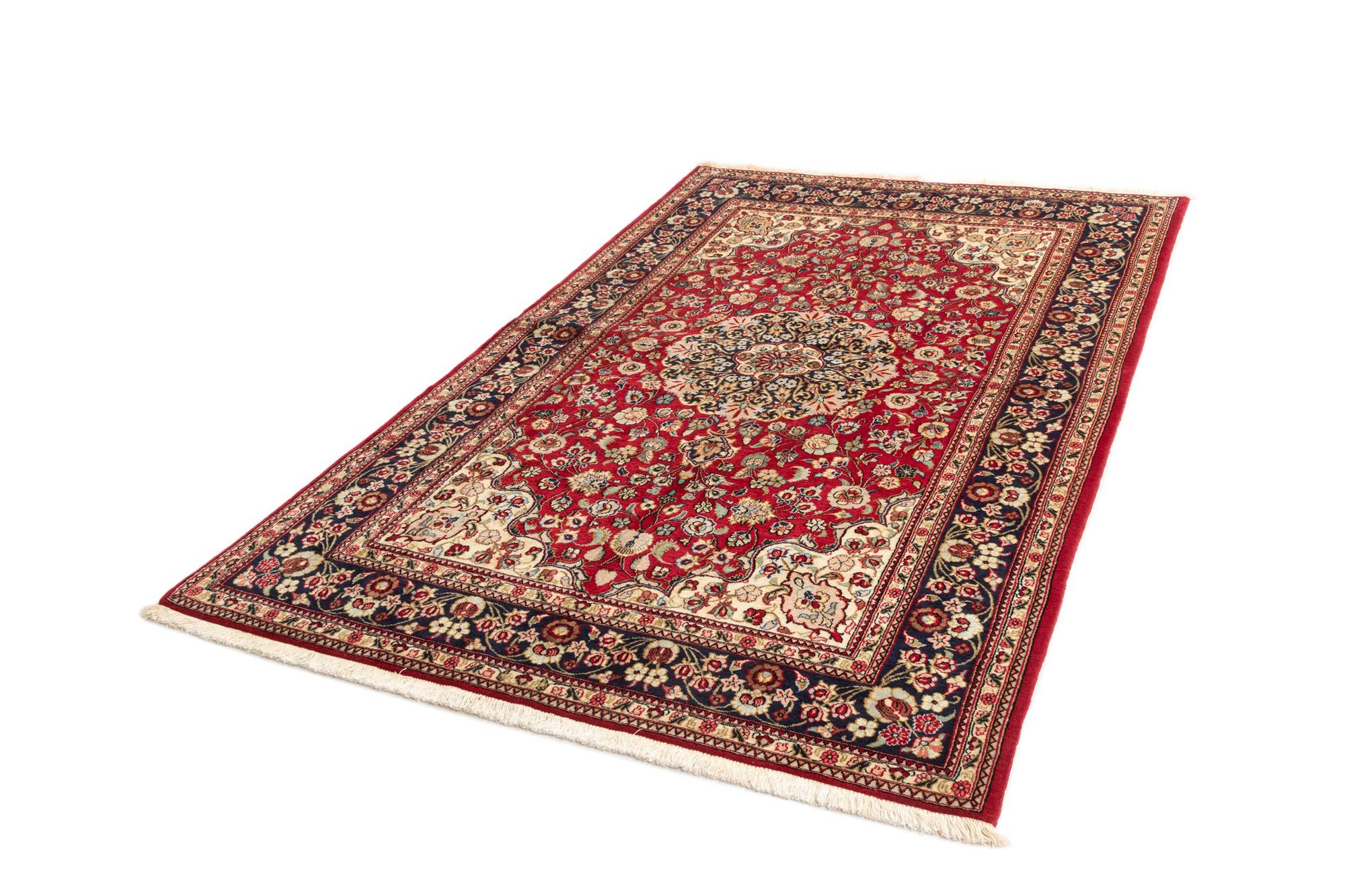 5' x 7' 10 Hand Knotted Qom Persian Rug