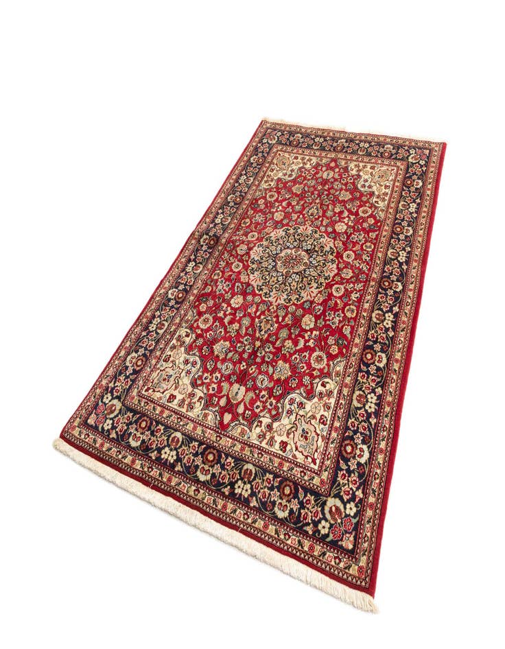 Detail image of 5' x 7' 10  Hand Knotted Qom Persian Rug