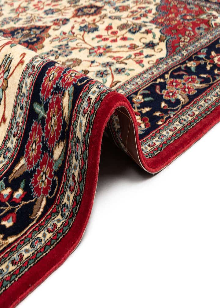 5' 1 x 7' 11 Hand Knotted Qom Persian Rug