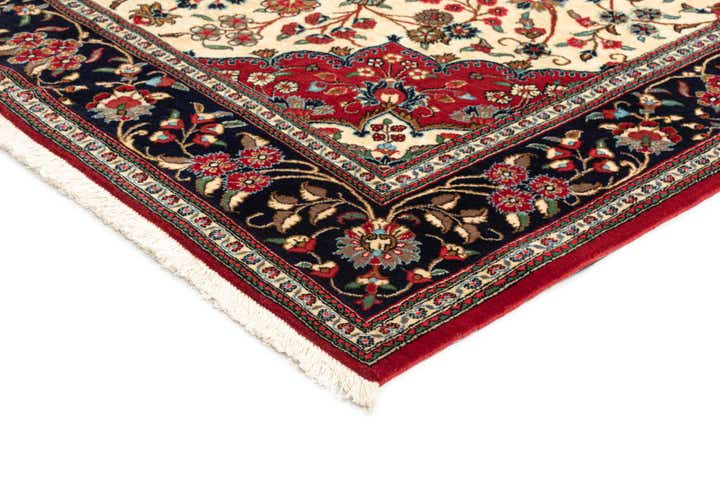 5' 1 x 7' 11 Hand Knotted Qom Persian Rug