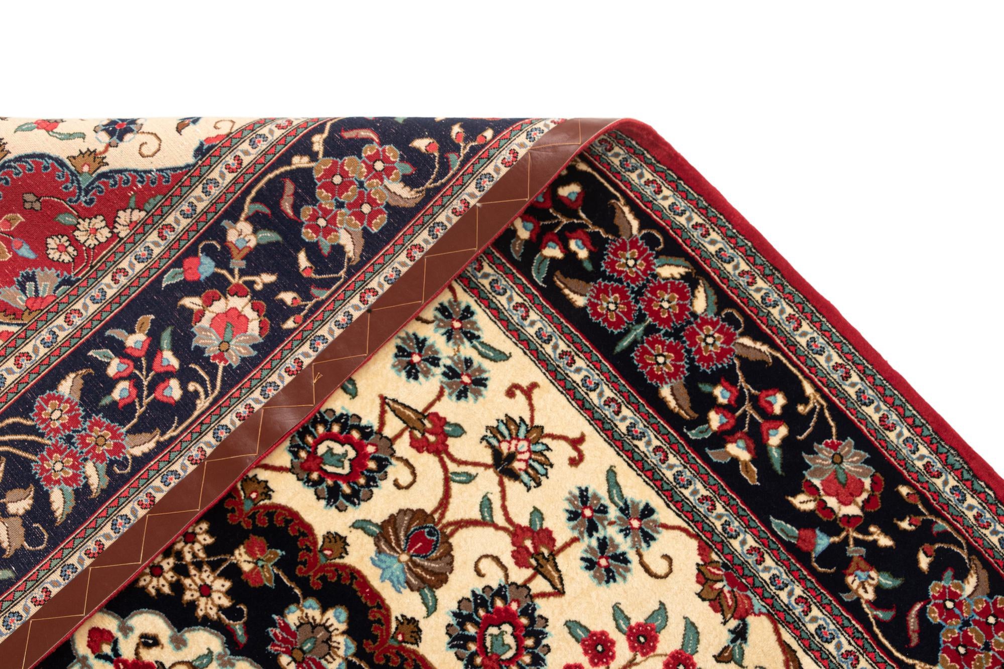 5' 1 x 7' 11 Hand Knotted Qom Persian Rug