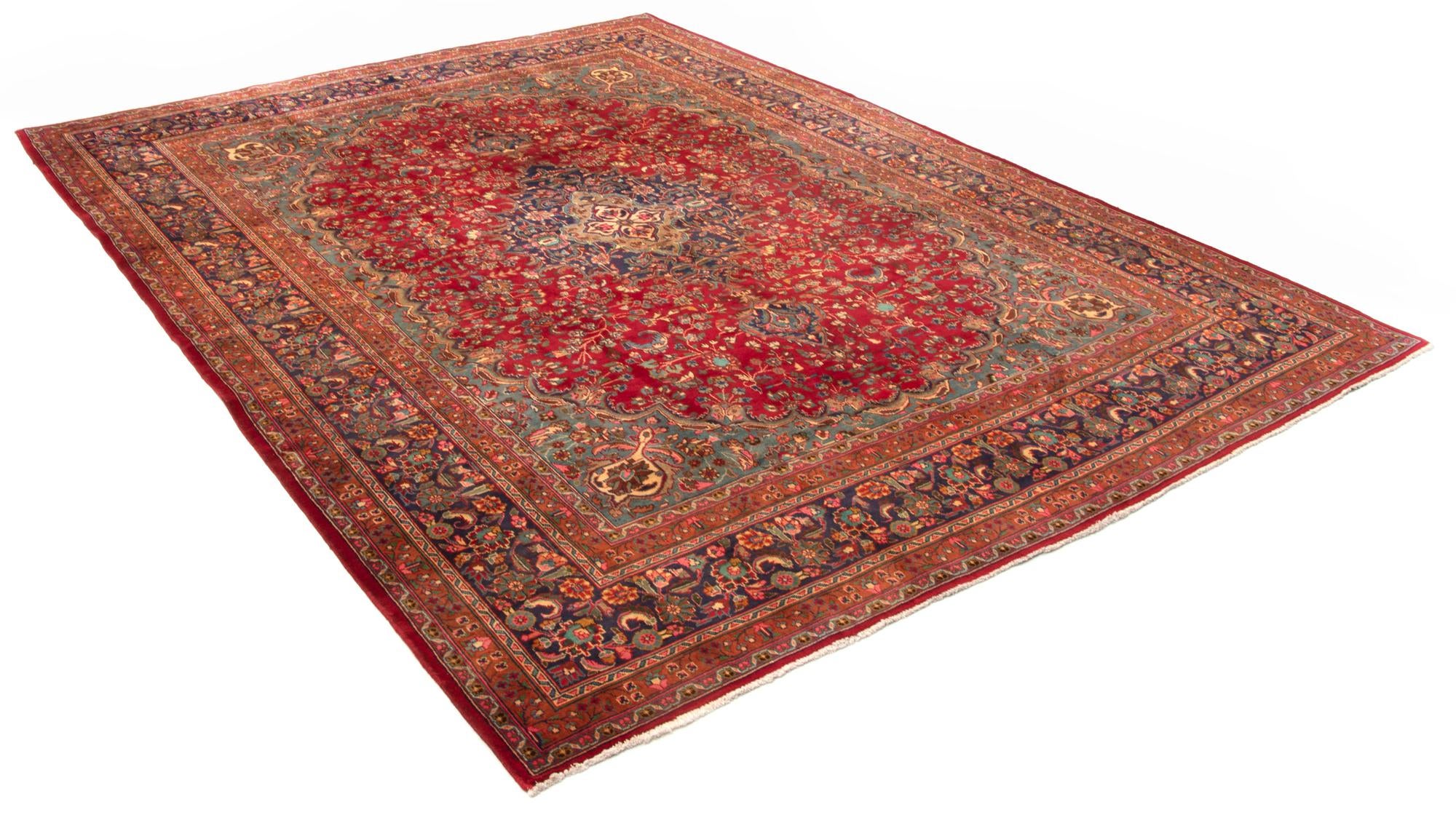 9' 9 x 12' 10 Hand Knotted Sabzevar Persian Wool Rug