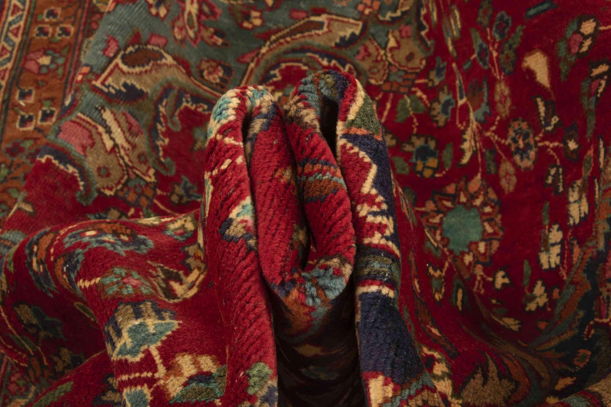 9' 9 x 12' 10 Hand Knotted Sabzevar Persian Wool Rug