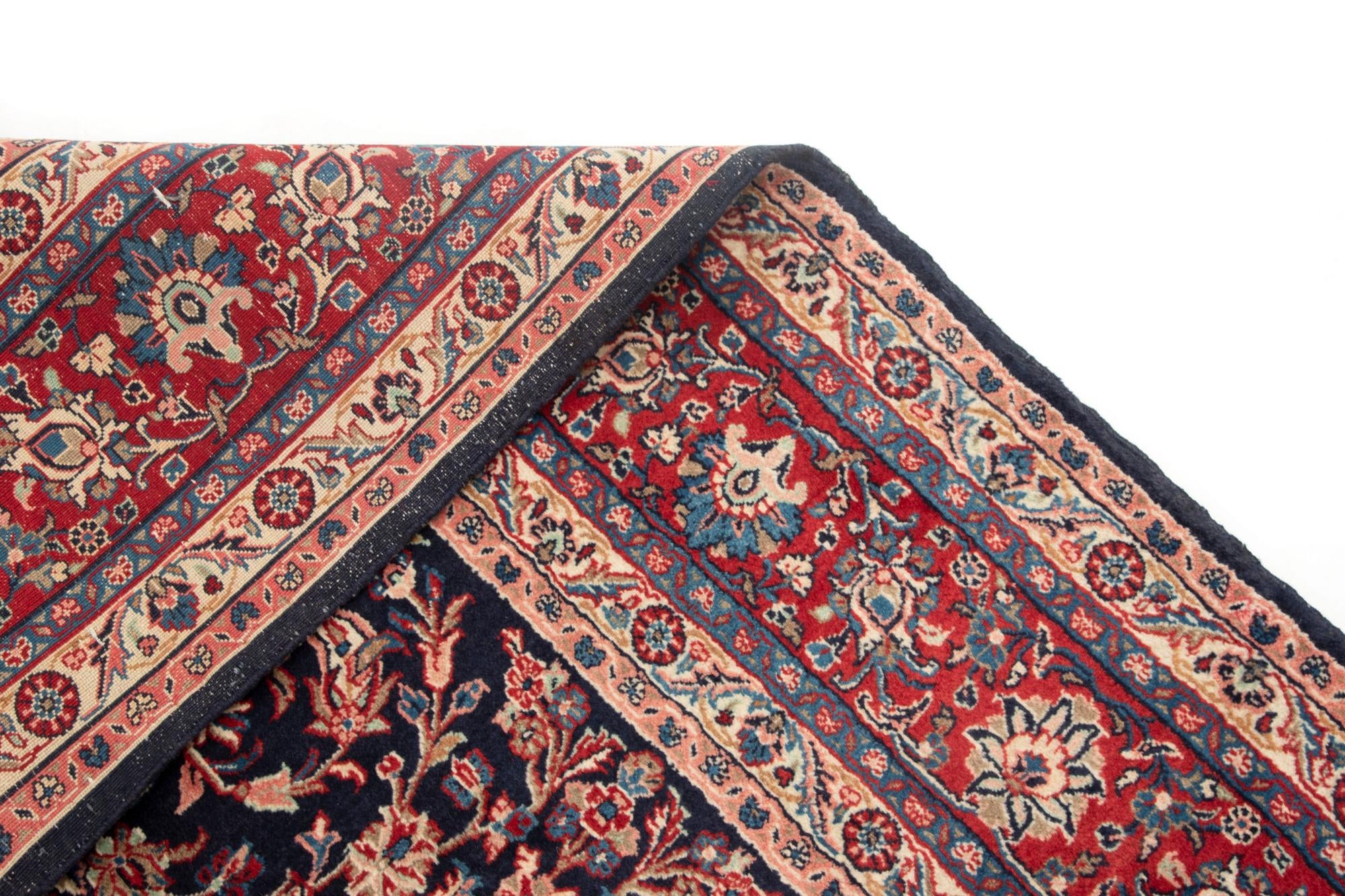 7' 1 x 9' 11 Hand Knotted Sarough Persian Wool Rug