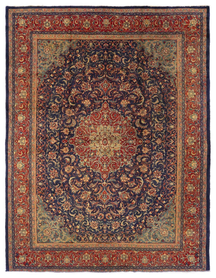 Detail image of 10' x 12' 10 Hand Knotted Sarough Persian Wool Rug
