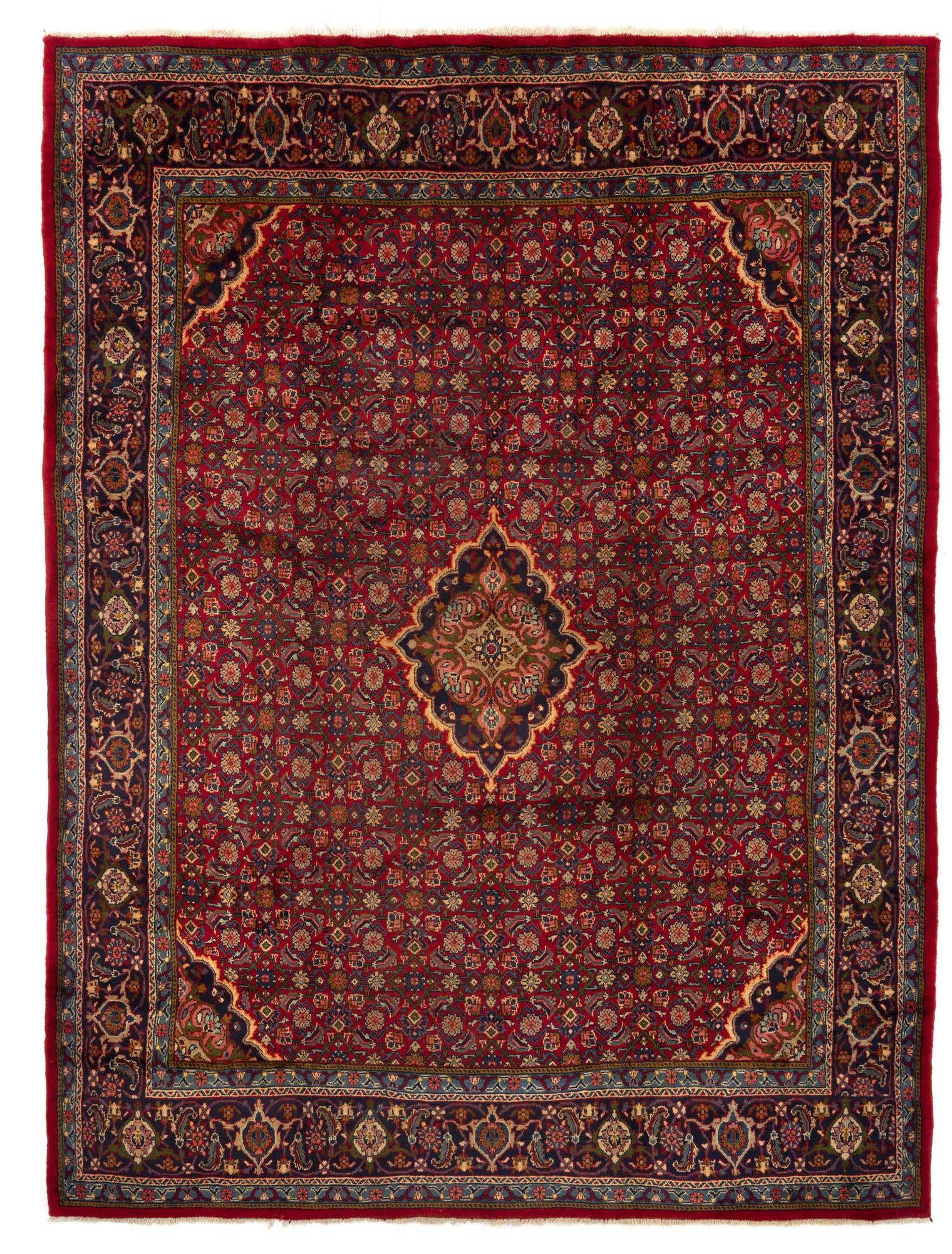 9' 11 x 13' 4 Sarough Wool Rug