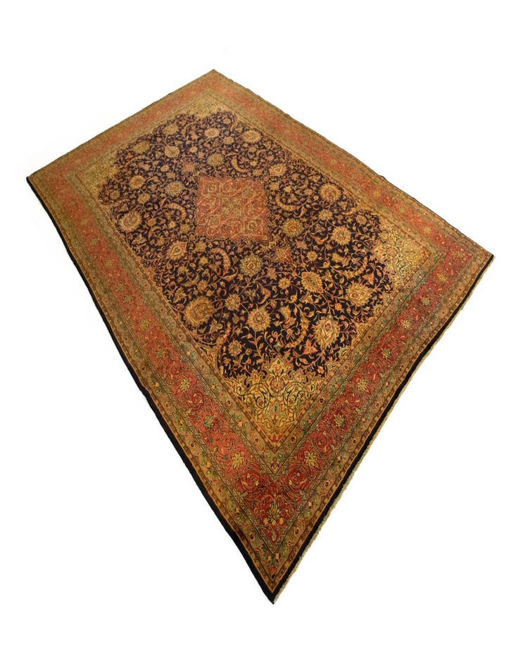 Detail image of 9' 10 x 13' 3  Hand Knotted Sarough Persian Wool Rug