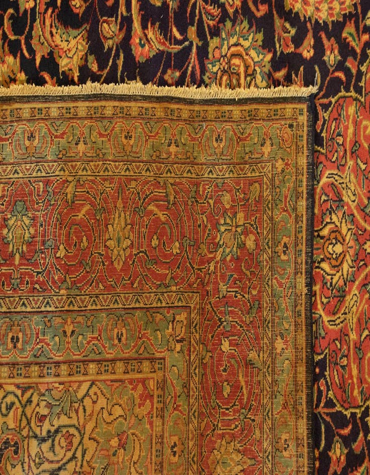 Detail image of 9' 10 x 13' 3  Hand Knotted Sarough Persian Wool Rug