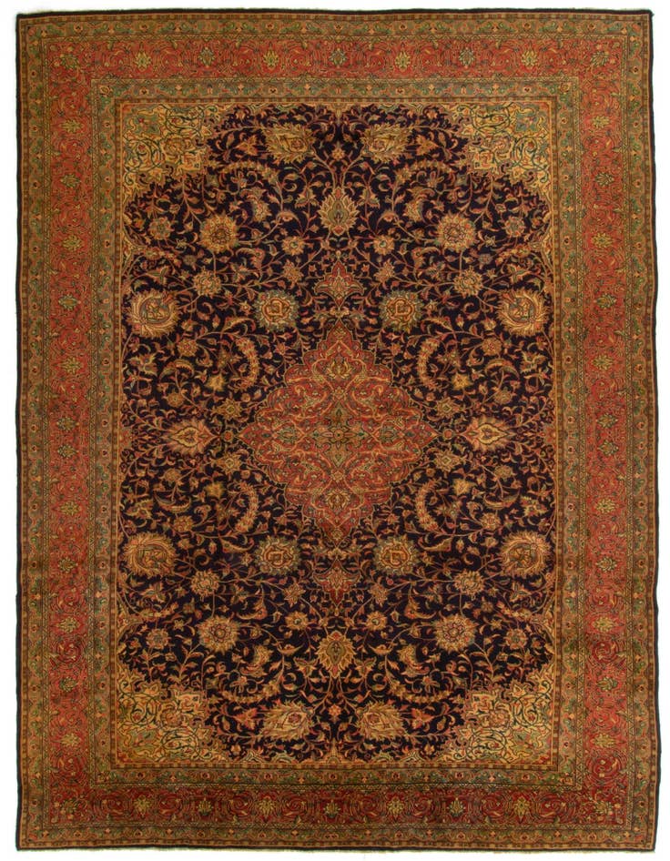 Detail image of 9' 10 x 13' 3 Hand Knotted Sarough Persian Wool Rug