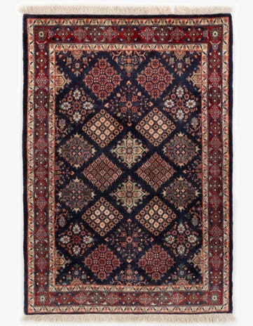 3' 5 x 5' Hand Knotted Sarough Persian Wool Rug