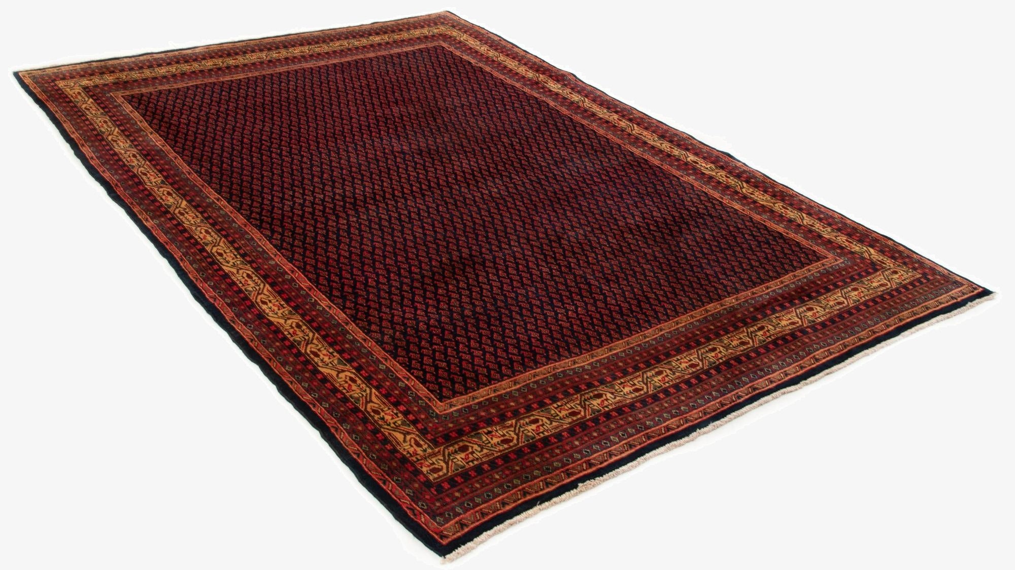 8' 1 x 11' 6 Sarough Wool Rug