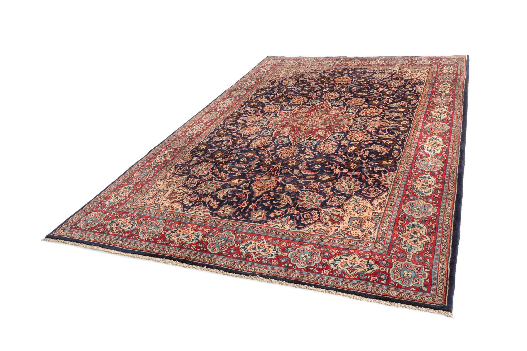 7' 6 x 11' 4 Sarouk Wool Rug