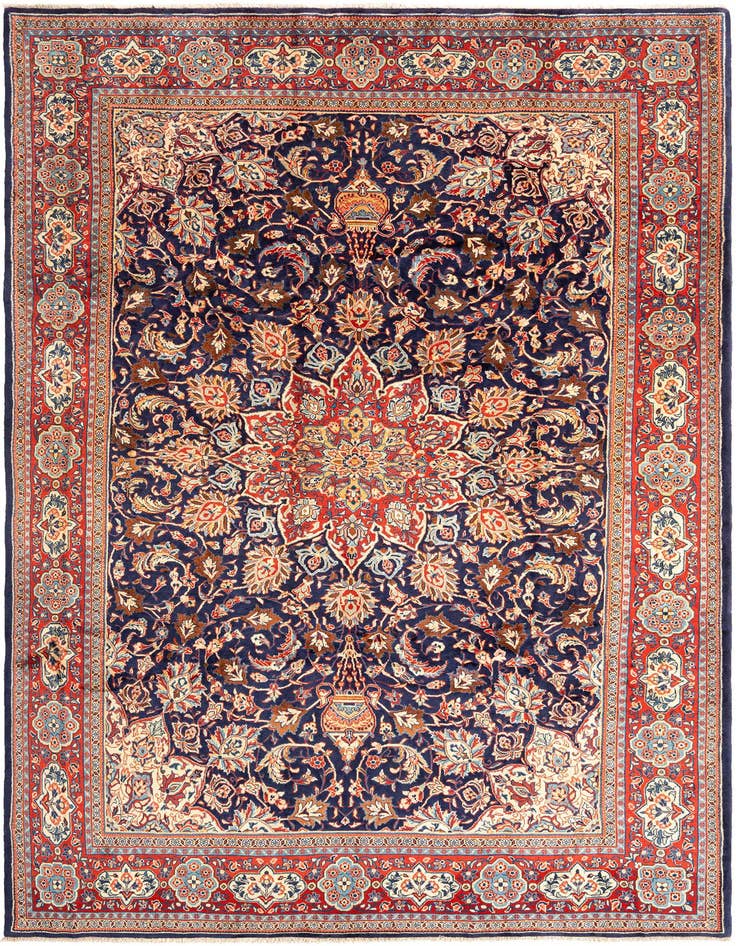 Detail image of 7' 6 x 11' 4 Sarouk Wool Rug