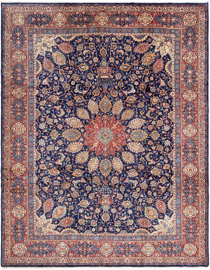 Detail image of 8' 11 x 11' 11 Sarouk Wool Rug