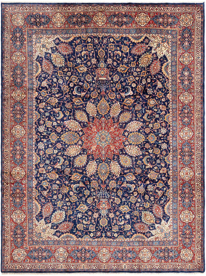 Detail image of 8' 11 x 11' 11 Sarouk Wool Rug