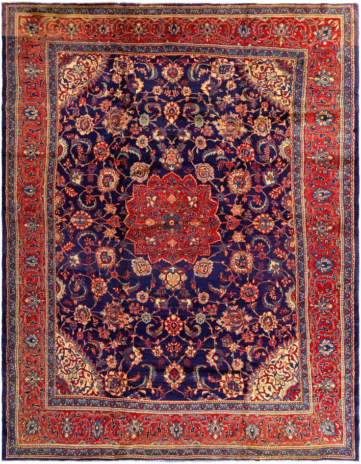 Detail image of 9' 7 x 12' 11 Sarouk Rug