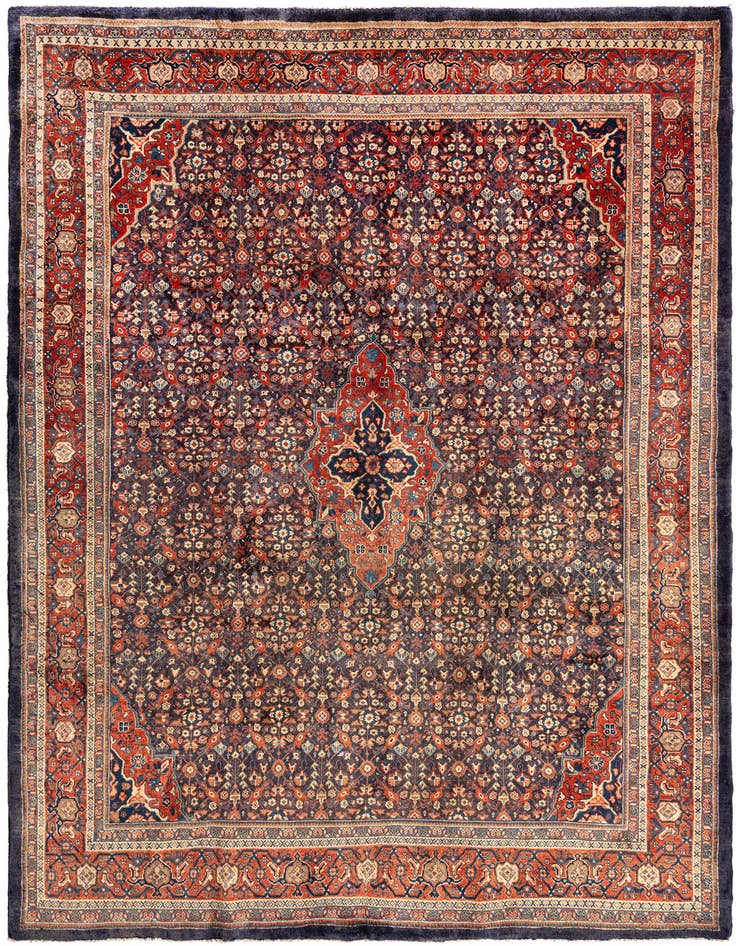 Detail image of 7' 1 x 10' 7 Sarouk Wool Rug