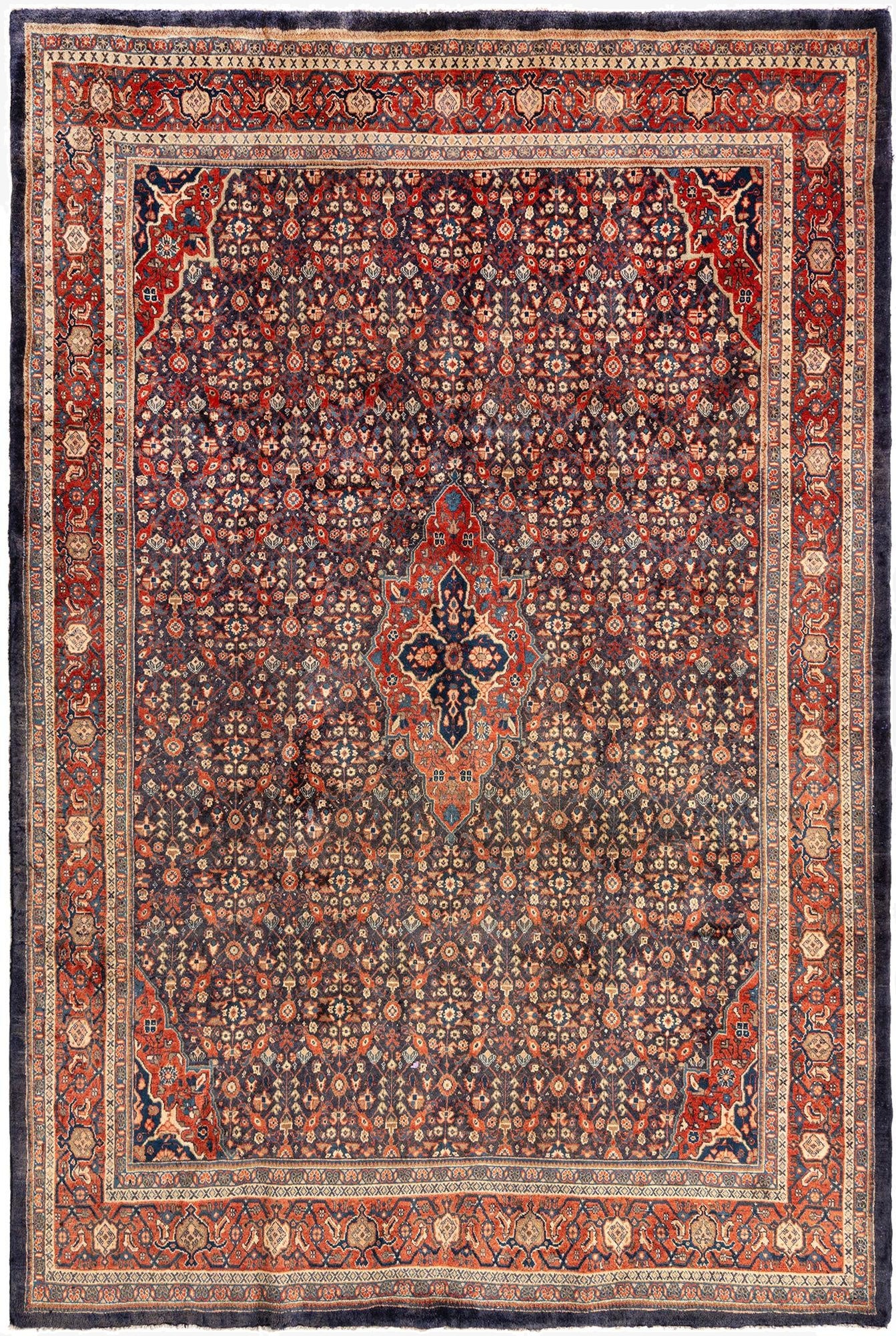 7' 1 x 10' 7 Sarouk Wool Rug