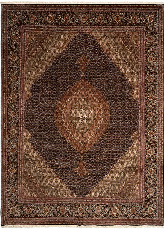 Detail image of 9' 9 x 13' 3 Tabriz Mahi Wool Rug