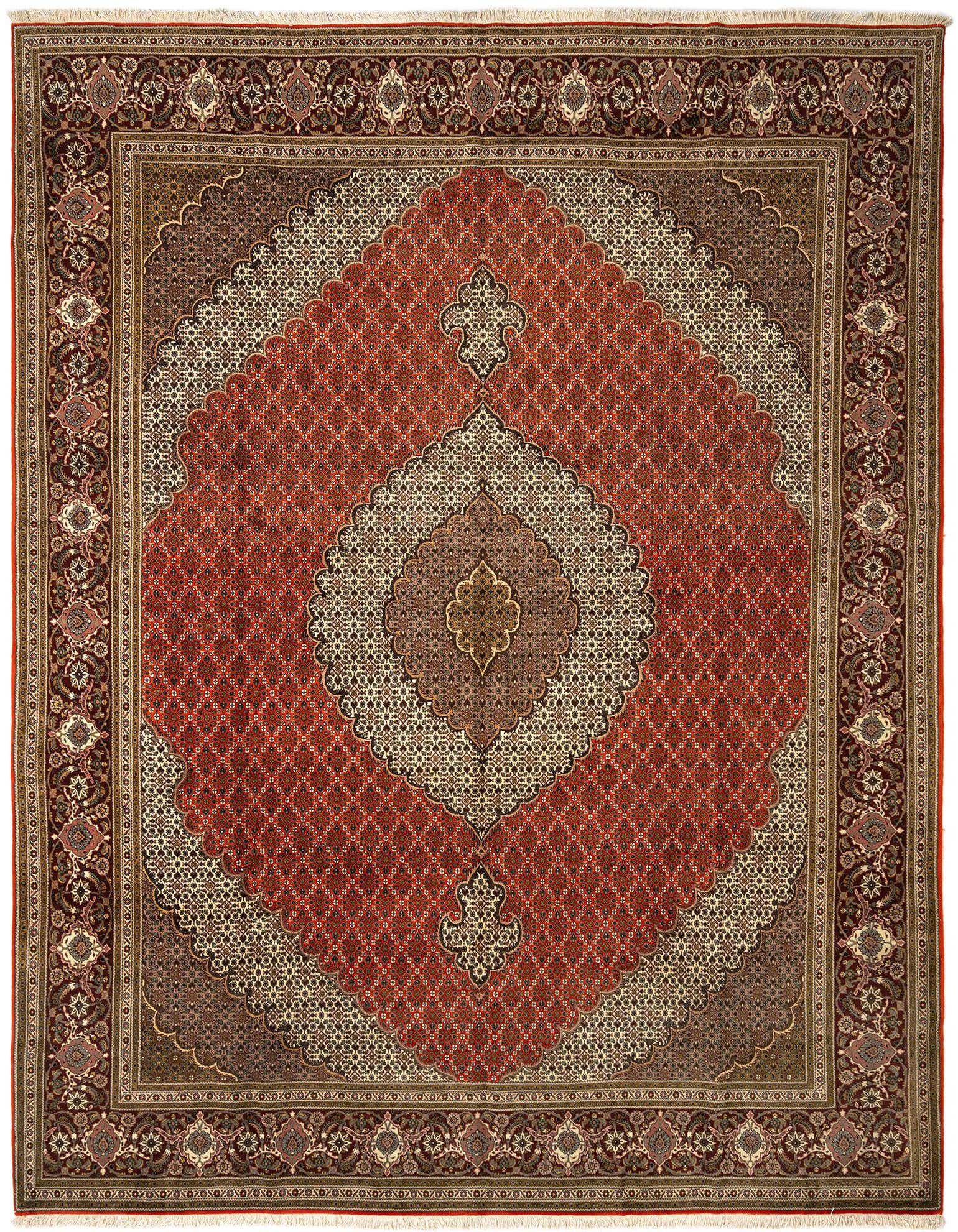 9' 11 x 13' Tabriz Mahi Rug