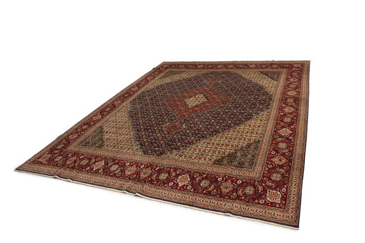 Detailansicht von 300cm x 375cm Tabriz Mahi Teppich