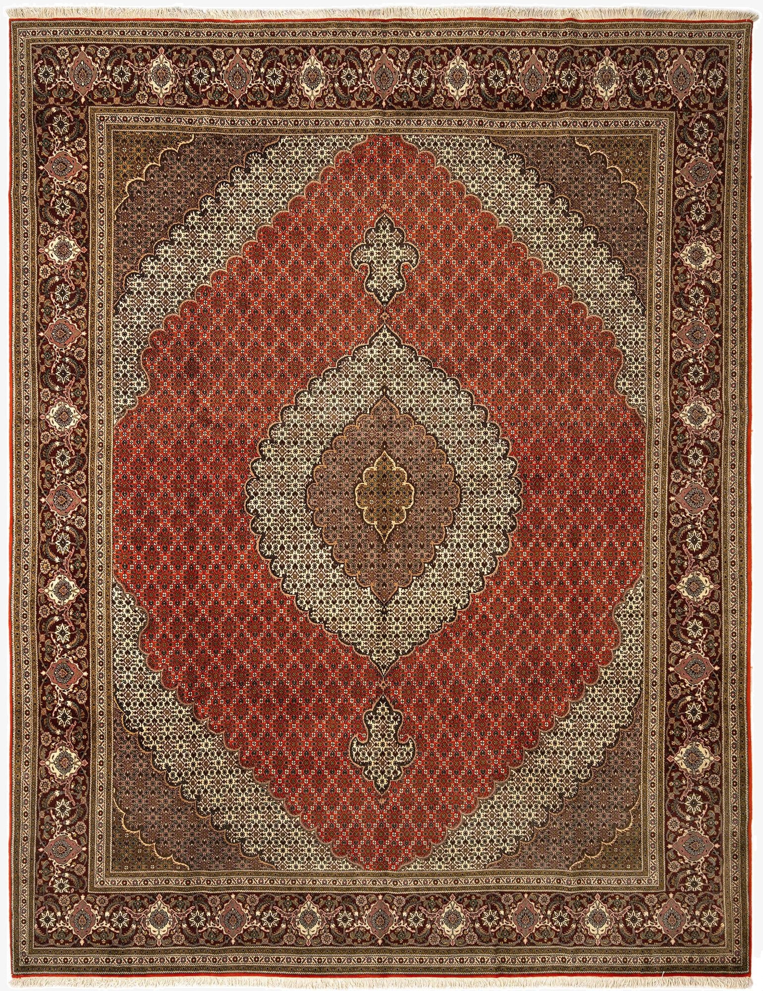 Primary image 9' 11 x 13' Tabriz Mahi Rug