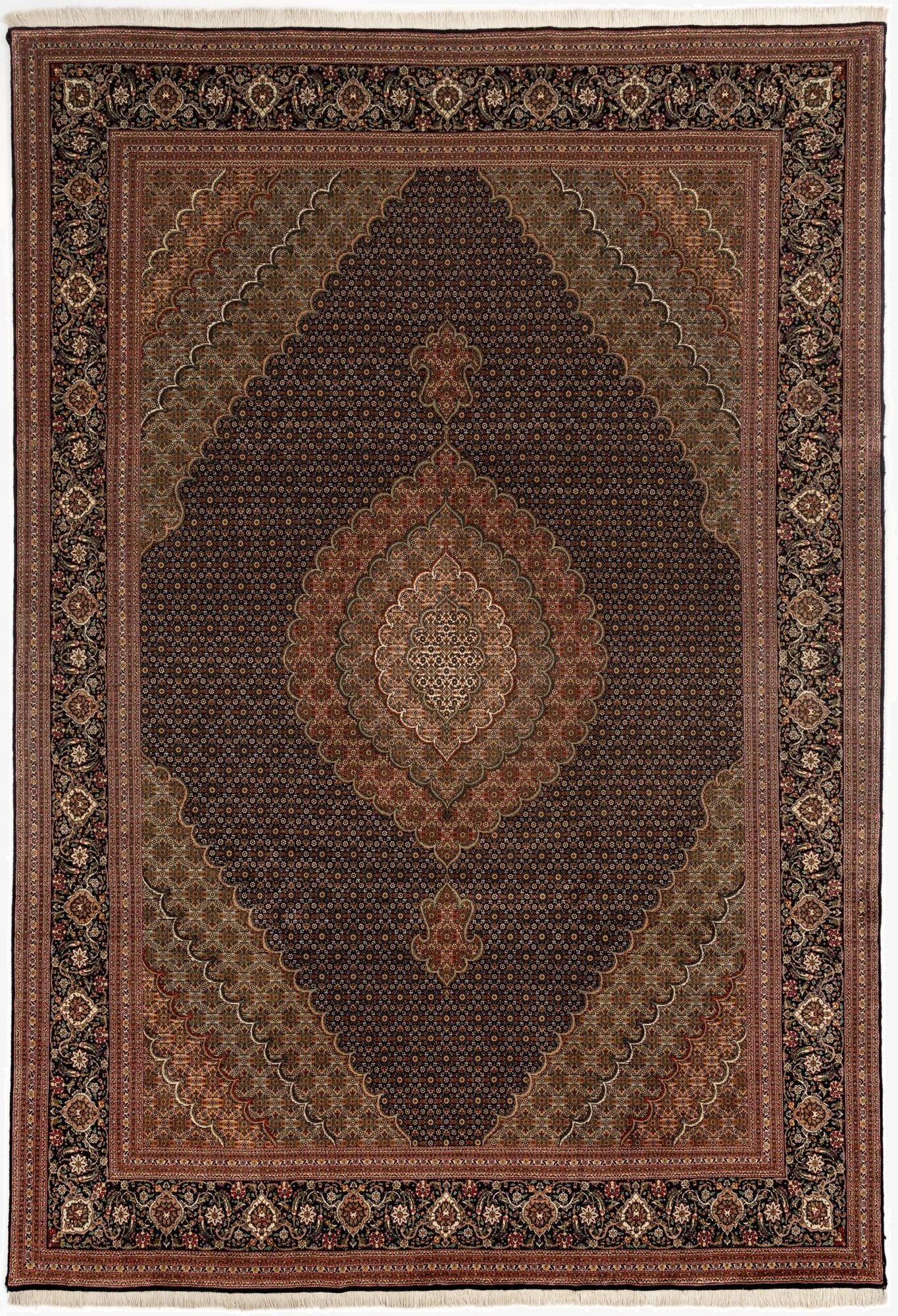 8' 2 x 12' Tabriz Mahi Rug