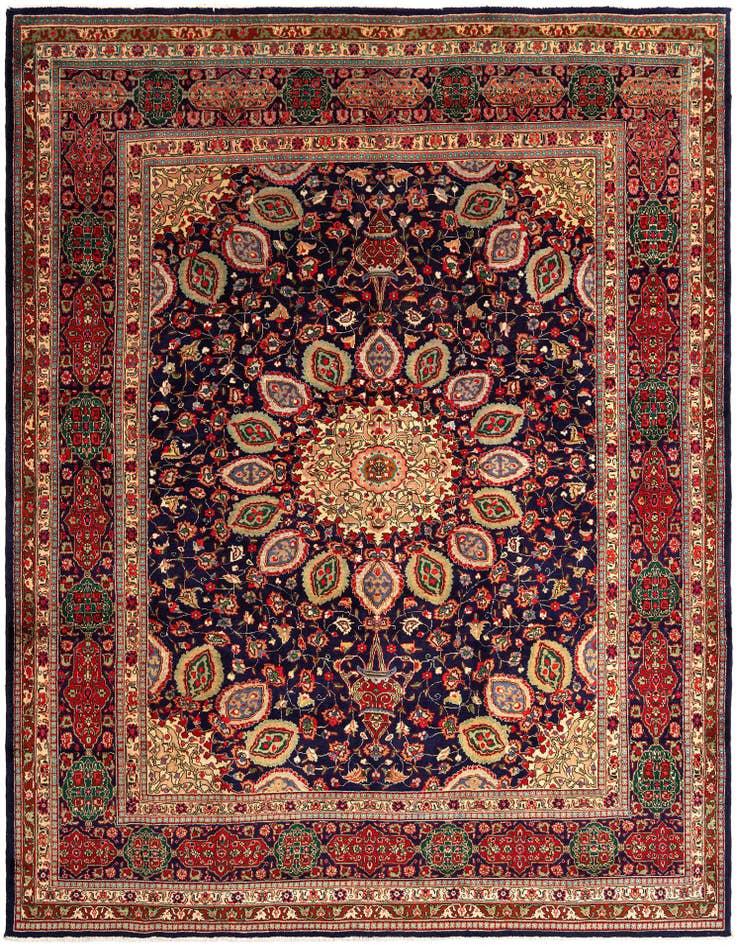 Detail image of 9' 9 x 12' 9 Tabriz Wool Rug