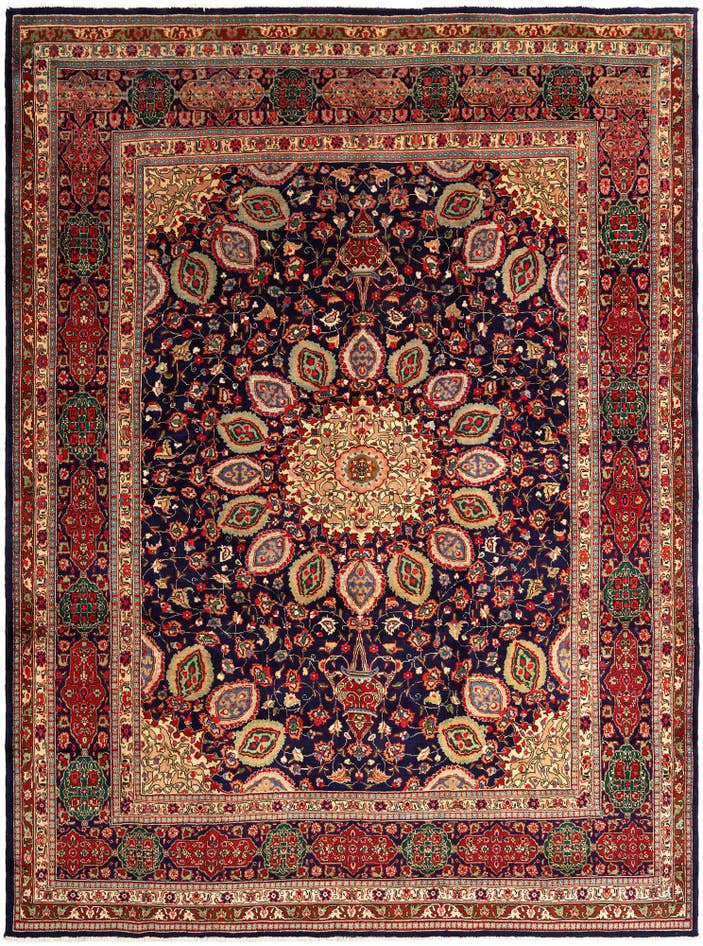 Detail image of 9' 9 x 12' 9 Tabriz Wool Rug