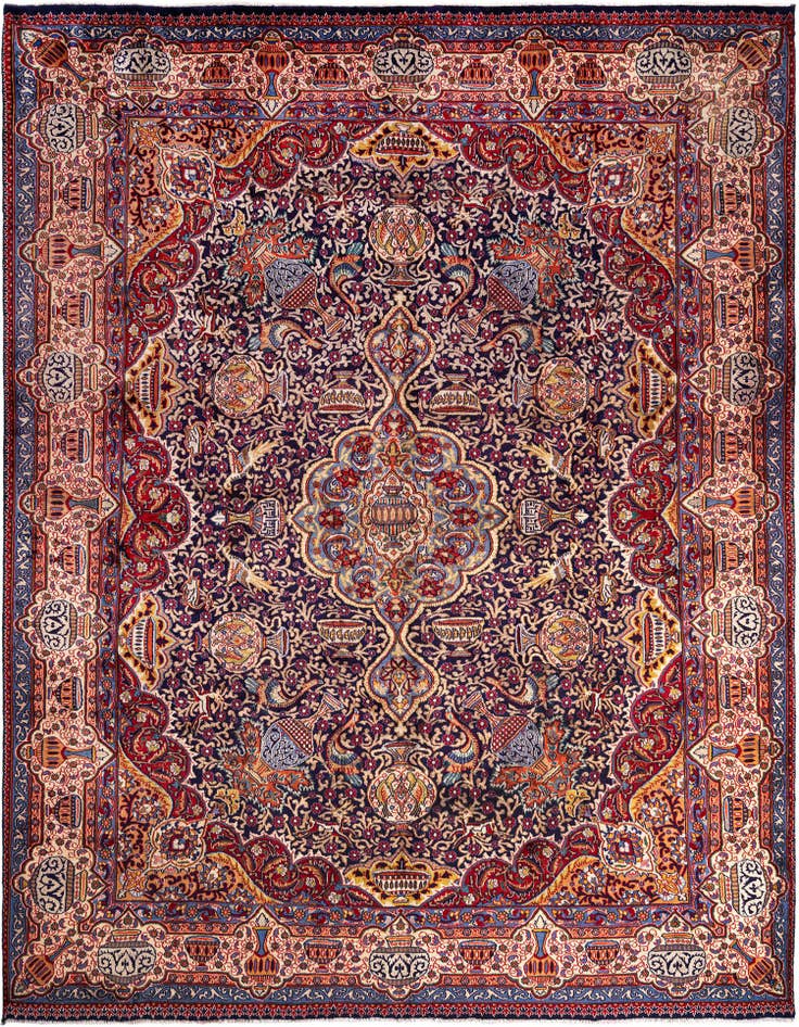 Detail image of 9' 5 x 12' 6 Tabriz Wool Rug