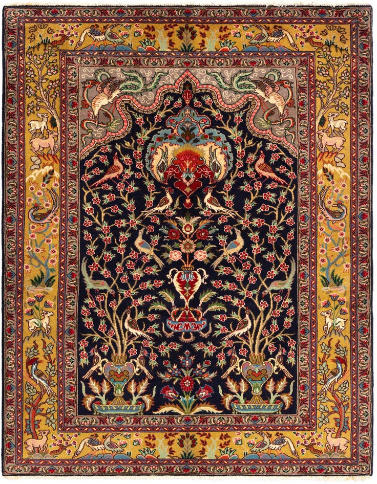 Detail image of 3' 2 x 4' 8 Tabriz Wool Rug