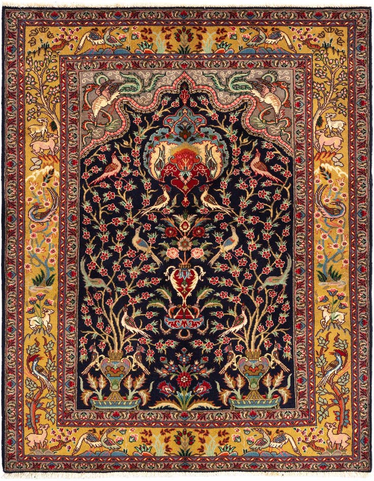 Detail image of 3' 1 x 4' 8 Tabriz Wool Rug