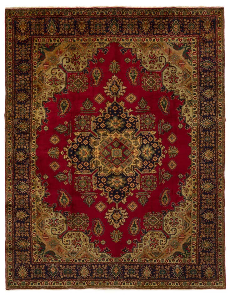 Detail image of 10' x 12' 10 Hand Knotted Tabriz Persian Wool Rug