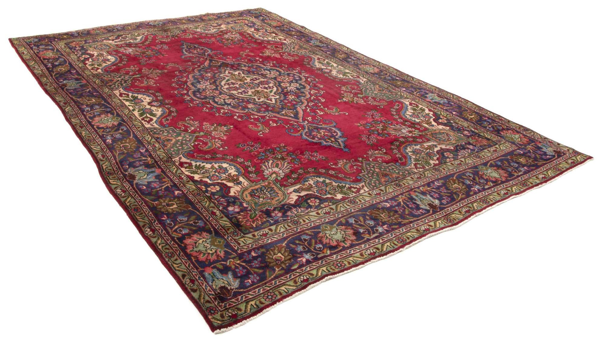 9' 5 x 13' 8 Hand Knotted Tabriz Persian Wool Rug