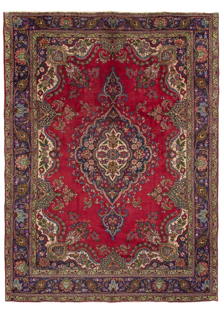 9' 5 x 13' 8 Hand Knotted Tabriz Persian Wool Rug