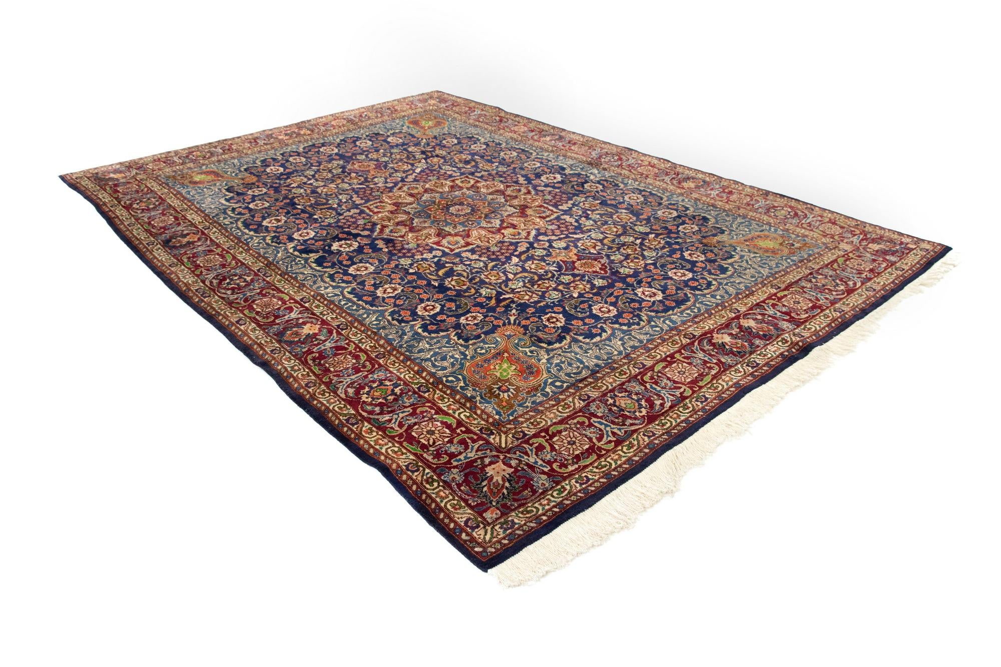 9' 7 x 13' Hand Knotted Tabriz Persian Wool Rug