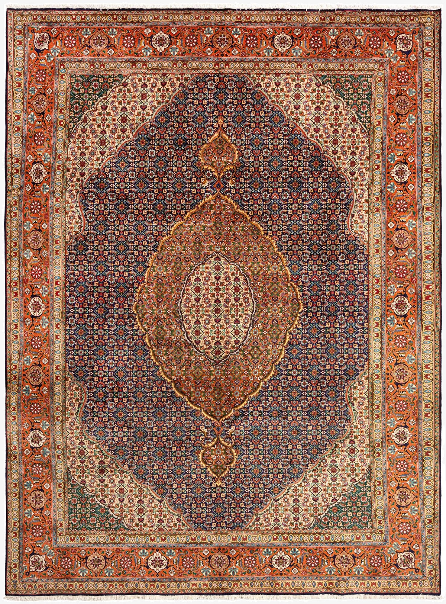 10' x 13' 7 Tabriz Wool Rug