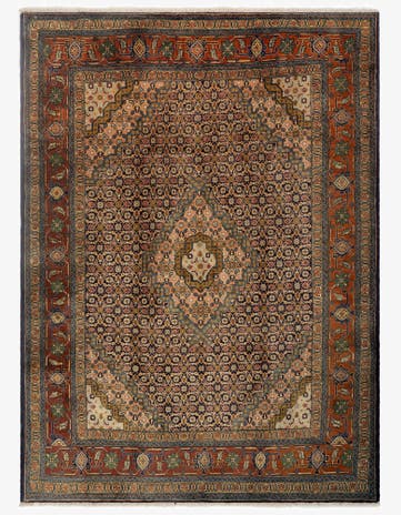6' 9 x 9' 1 Hand Knotted Tabriz Persian Wool Rug