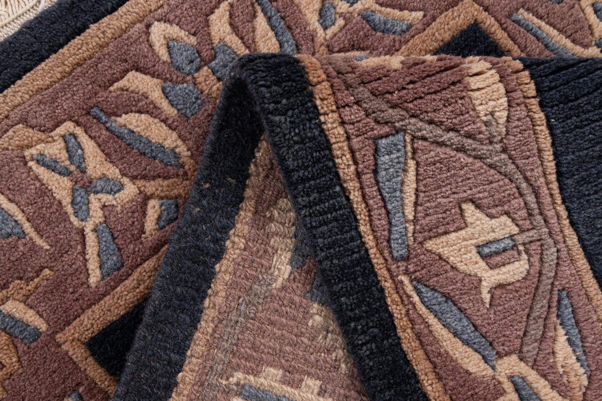 2' 6 x 4' 10 Hand Knotted Tibet Wool Rug