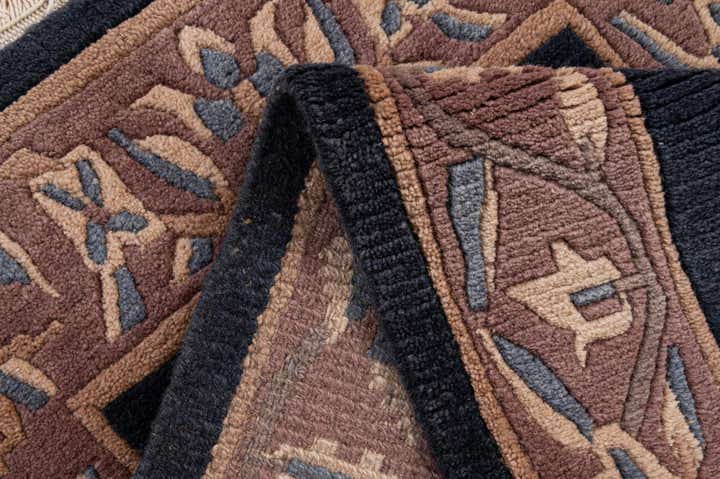 2' 6 x 4' 10 Hand Knotted Tibet Wool Rug