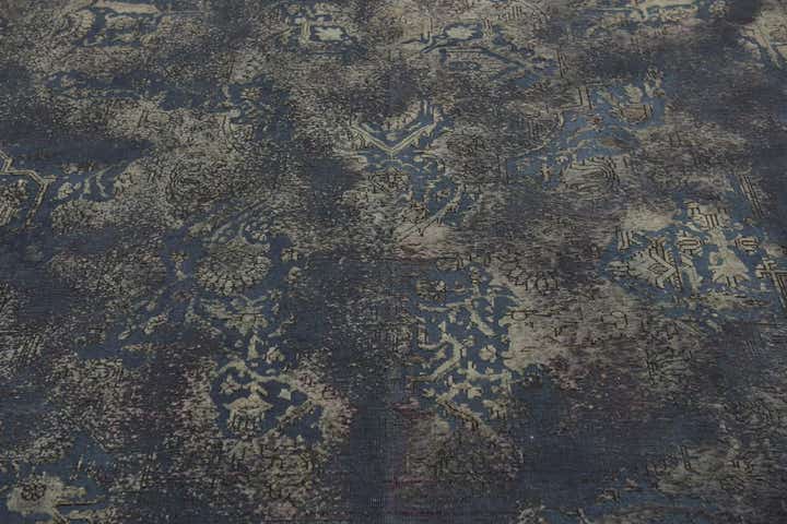 8' x 11' 3 Hand Knotted Ultra Vintage Persian Wool Rug