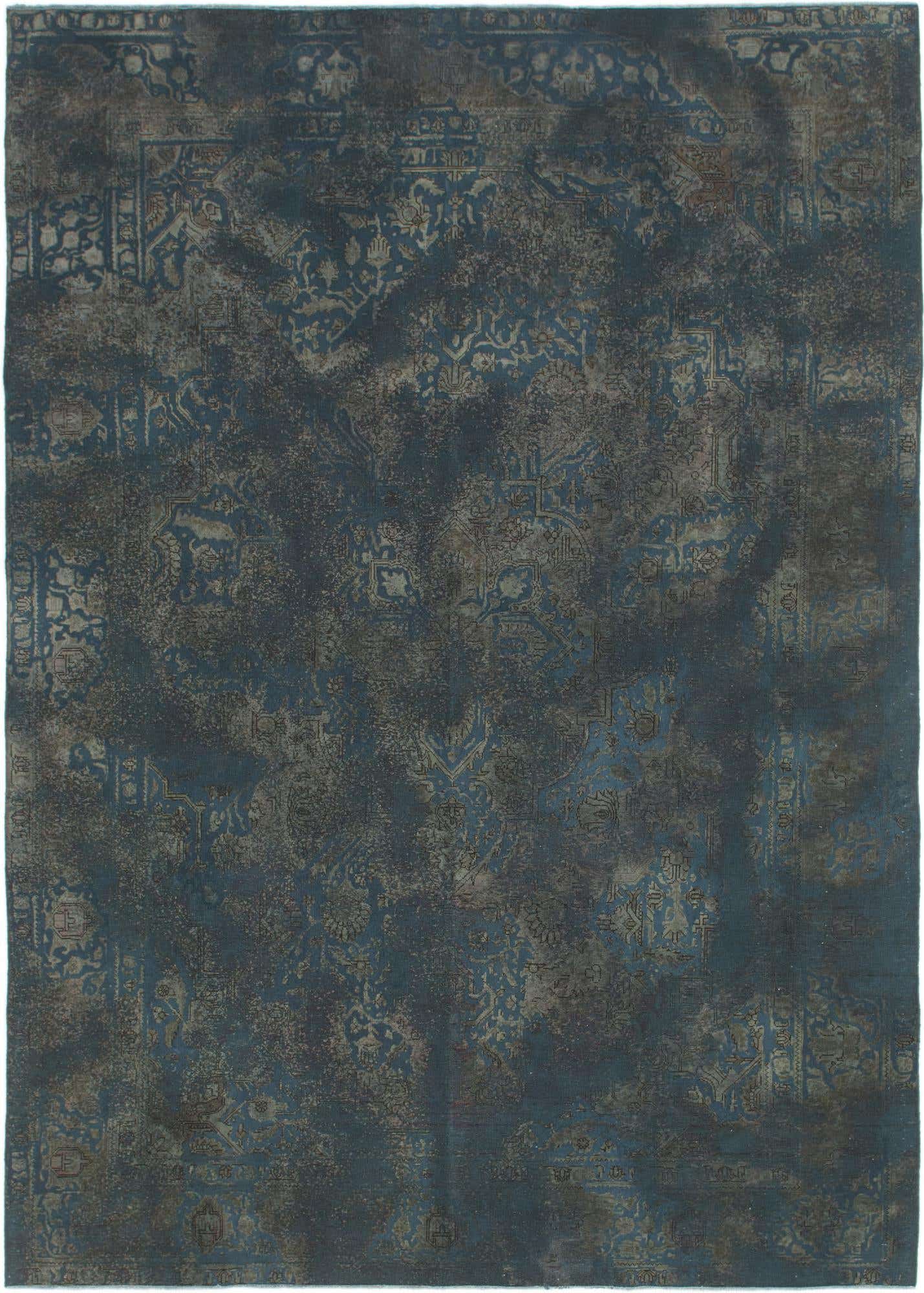8' x 11' 3 Hand Knotted Ultra Vintage Persian Wool Rug