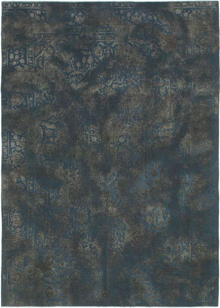 8' x 11' 3 Hand Knotted Ultra Vintage Persian Wool Rug