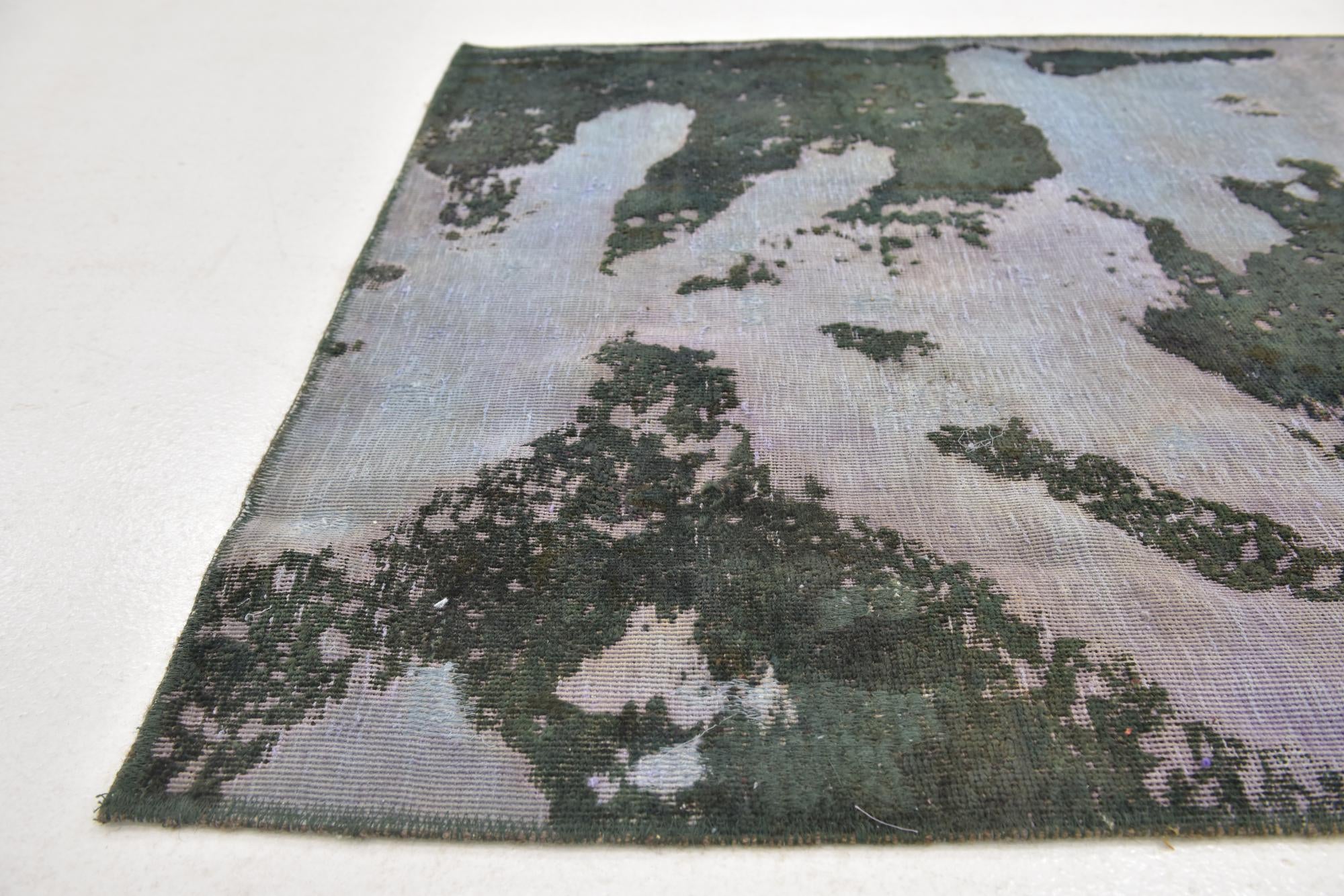 3' 4 x 5' Hand Knotted Ultra Vintage Persian Wool Rug