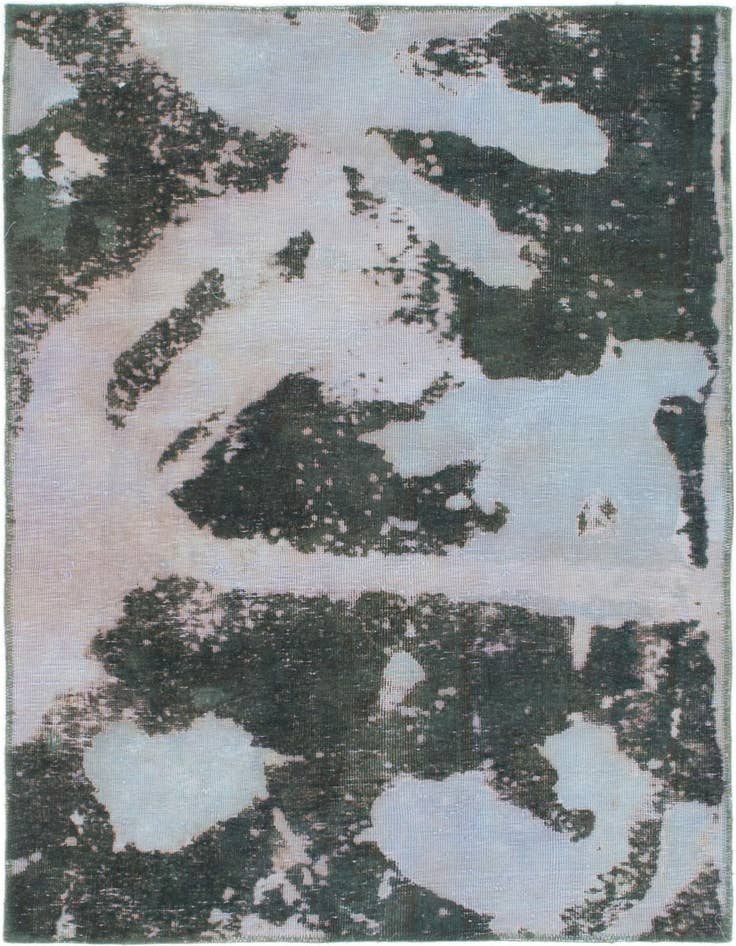 Detail image of 3' 4 x 5' Hand Knotted Ultra Vintage Persian Wool Rug