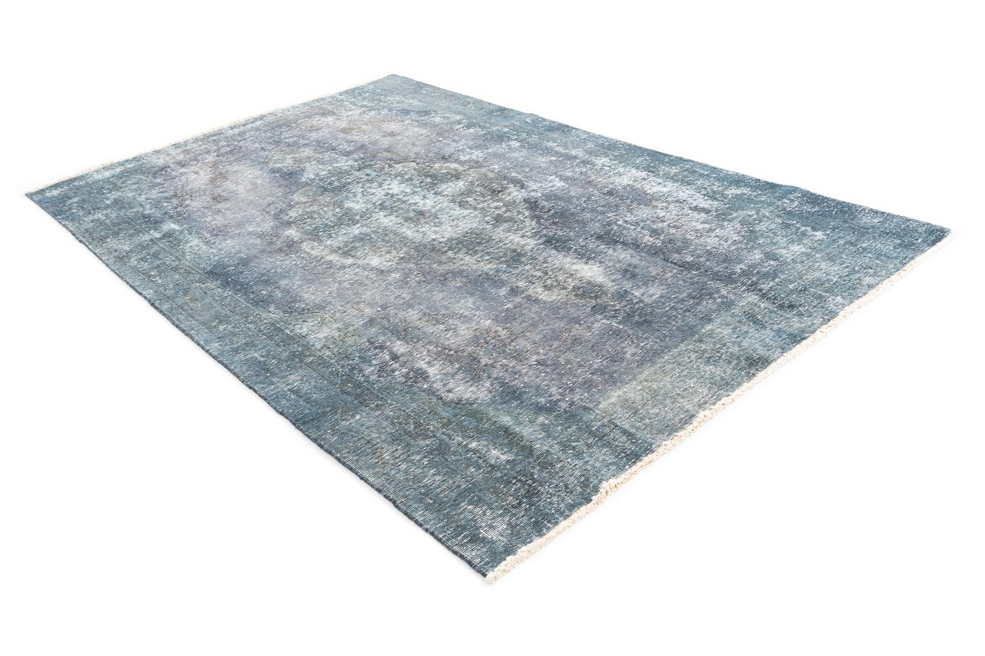 6' x 9' 7 Hand Knotted Ultra Vintage Persian Wool Rug